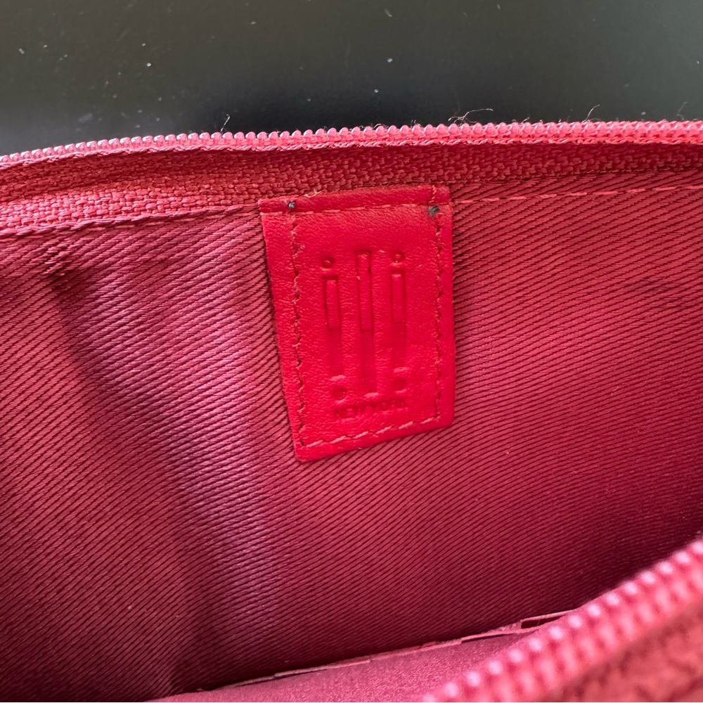 NWT Leather New York Red RFID Blocking Wallet card holder with zipper coin purse - Picture 7 of 9